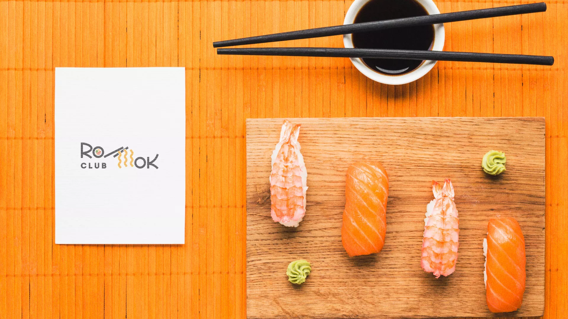 Создание логотипа суши-бара «Roll Wok Club» в Павлово