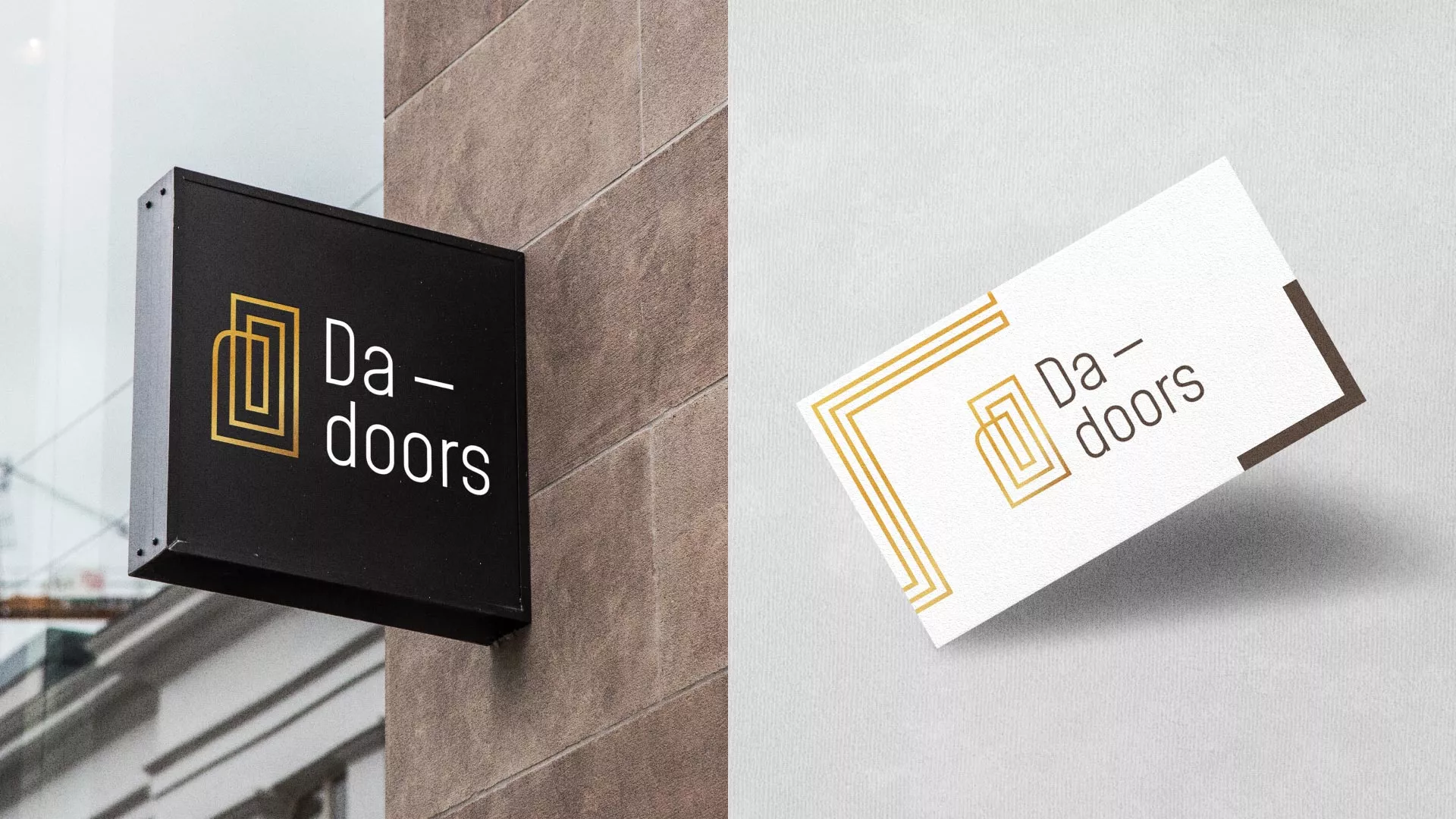 Разработка логотипа для компании «DA-DOORS» в Павлово